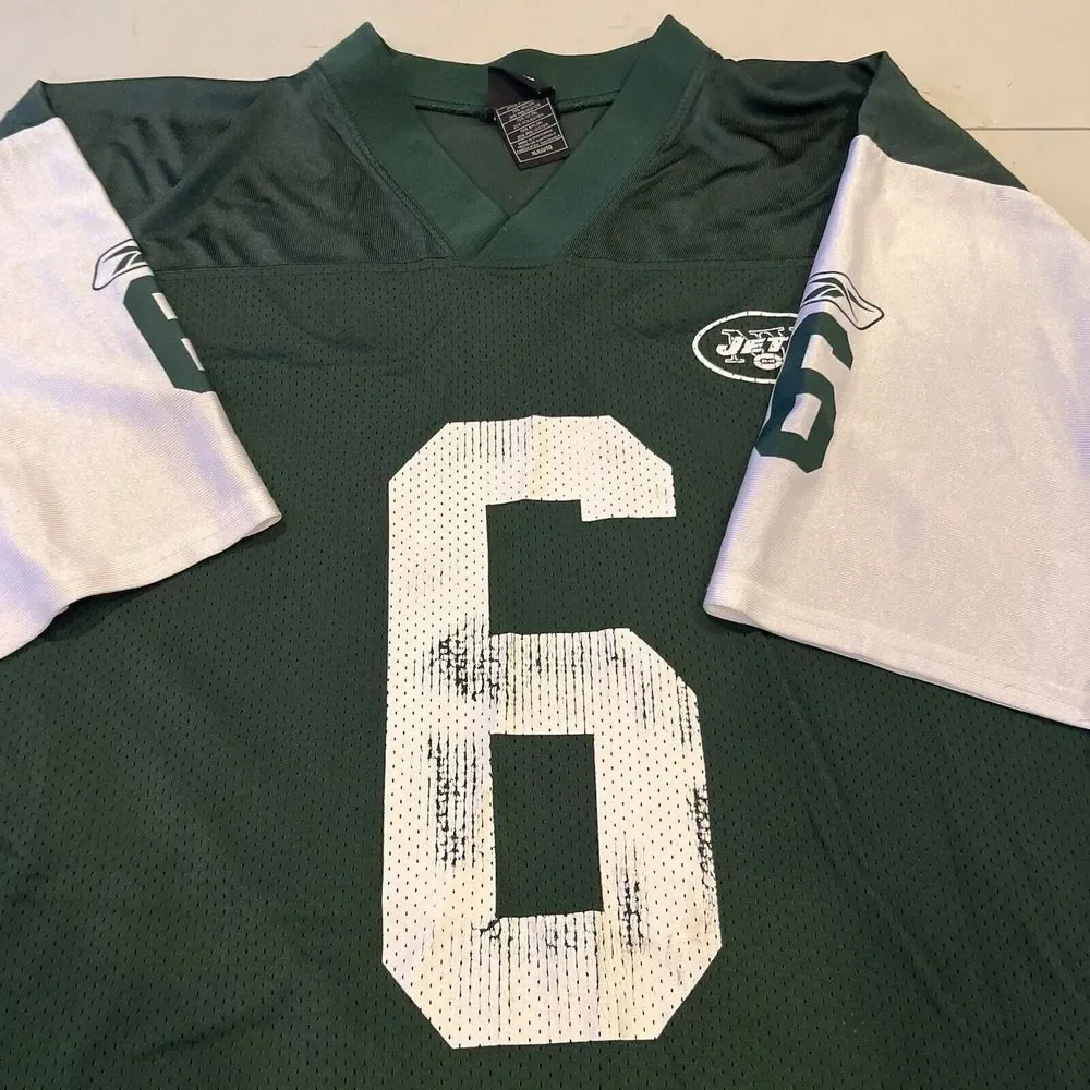 New York Jets Mark Sanchez Reebok Mens Size XL Green Football NFL Jersey‎ Shirt - Picture 3 of 8